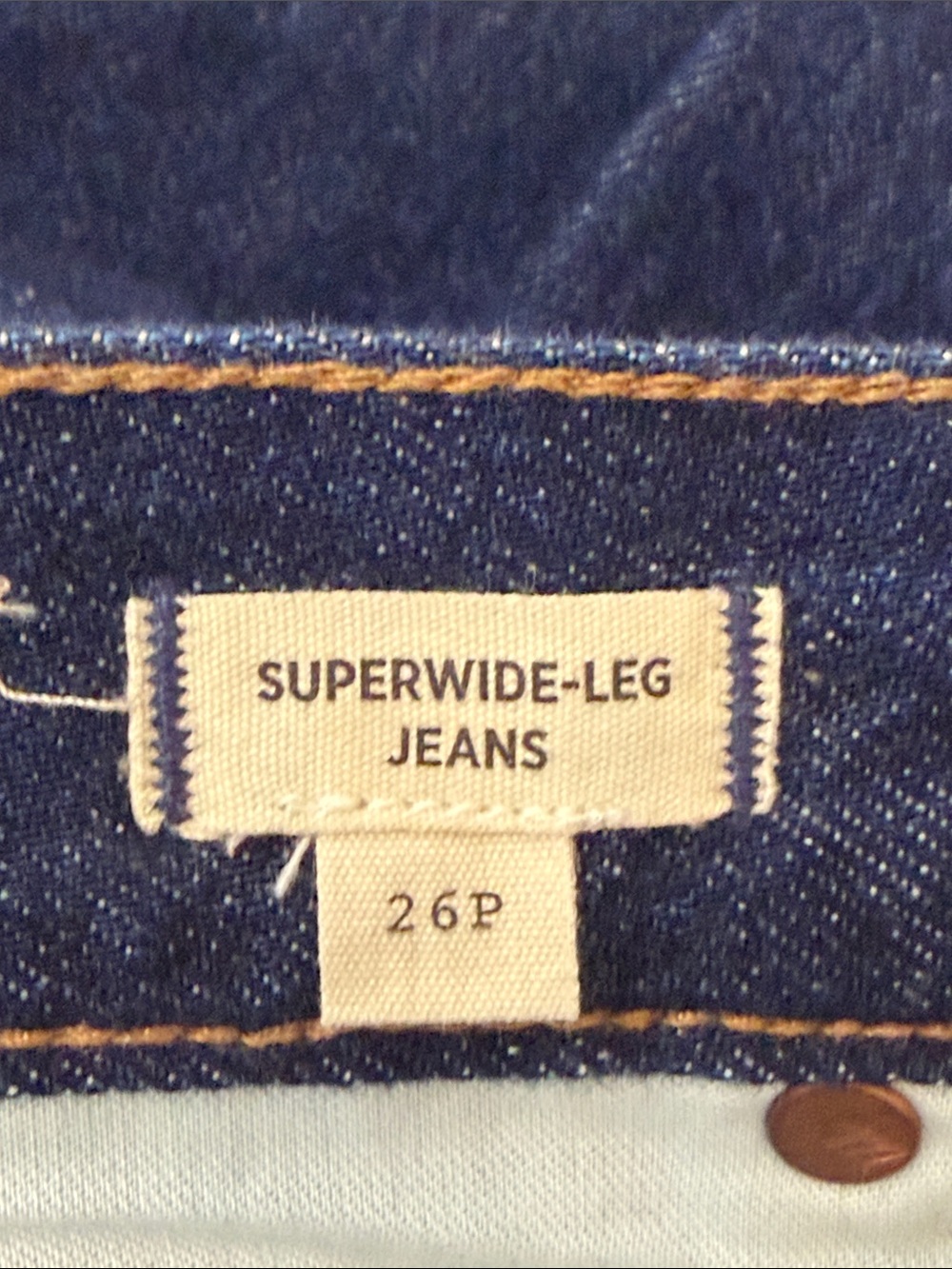 Madewell Dark Blue Superwide-Leg Jeans - Picture 11 of 12